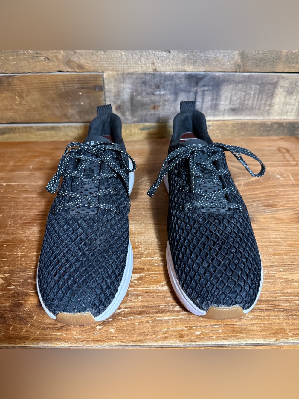 NOBULL Diamond Mesh Runner Black Gum Running Shoes Men’s 7.5 Knit Top - Picture 6 of 11